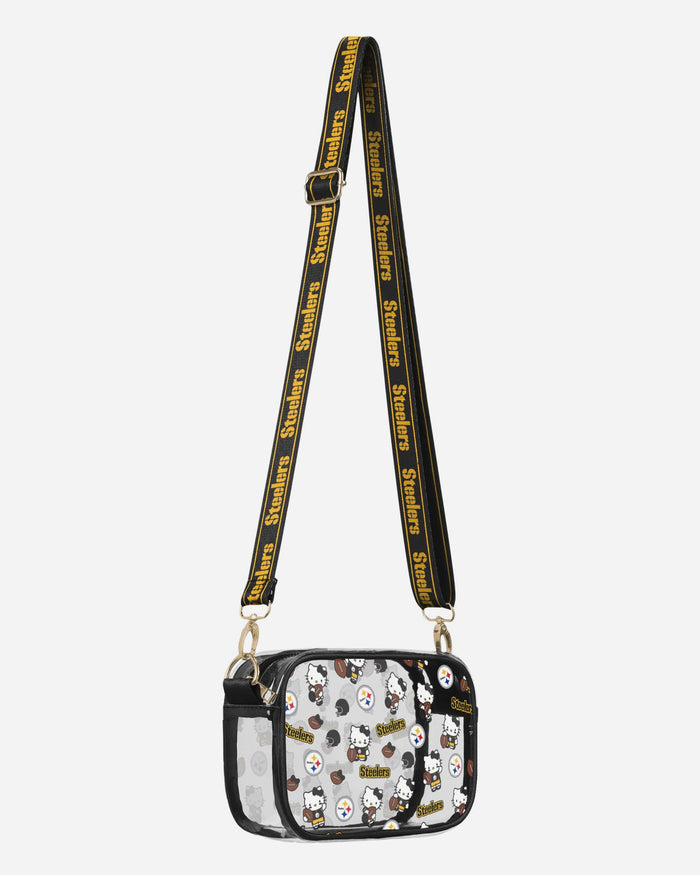 Pittsburgh Steelers Hello Kitty® Clear Crossbody Bag FOCO - FOCO.com