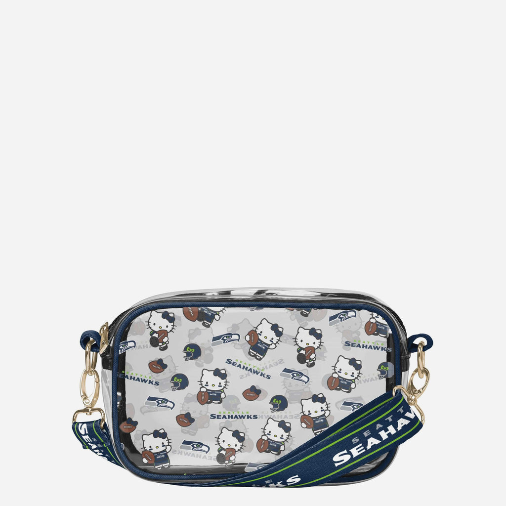 Seattle Seahawks Hello Kitty® Clear Crossbody Bag FOCO - FOCO.com