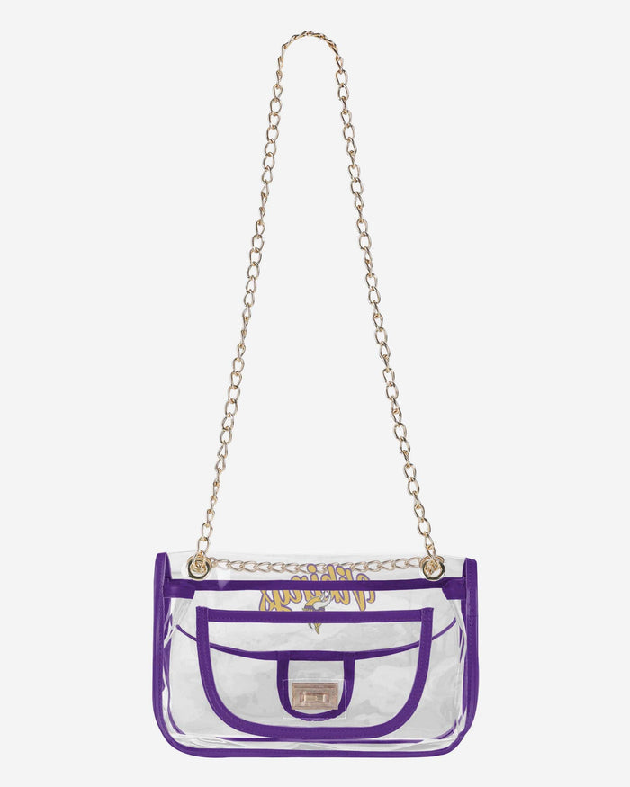 Minnesota Vikings Clear Crossbody Chain Bag FOCO - FOCO.com