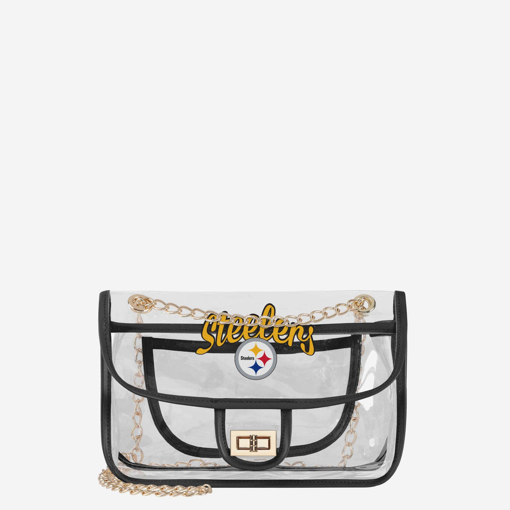Pittsburgh Steelers Clear Crossbody Chain Bag FOCO - FOCO.com