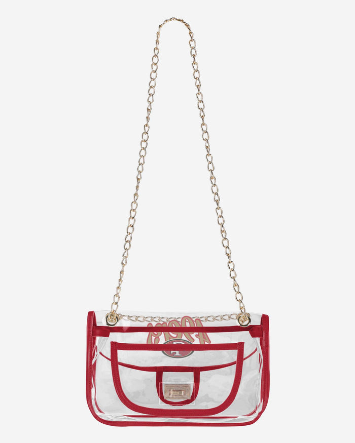 San Francisco 49ers Clear Crossbody Chain Bag FOCO - FOCO.com