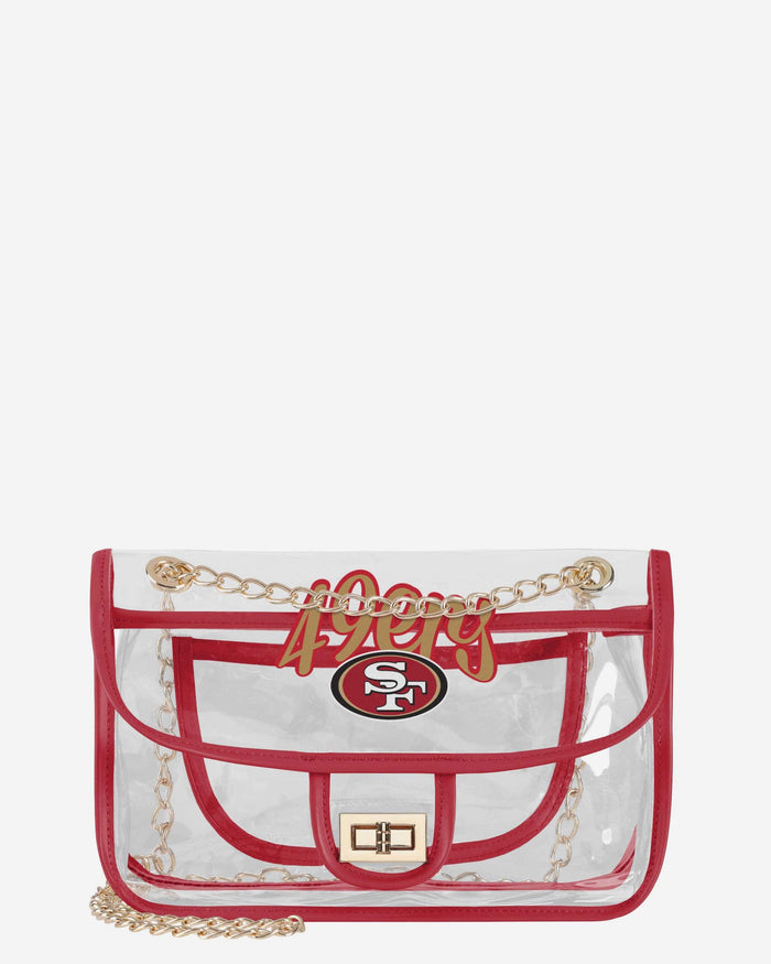 San Francisco 49ers Clear Crossbody Chain Bag FOCO - FOCO.com