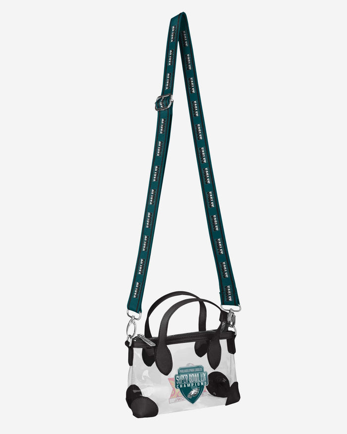 Philadelphia Eagles Super Bowl LIX Champions Clear Mini Crossbody FOCO - FOCO.com