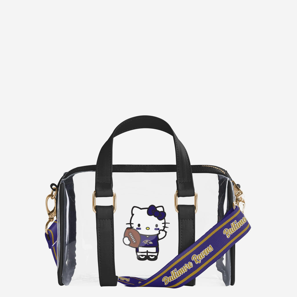 Baltimore Ravens Hello Kitty® Clear Barrel Bag FOCO - FOCO.com
