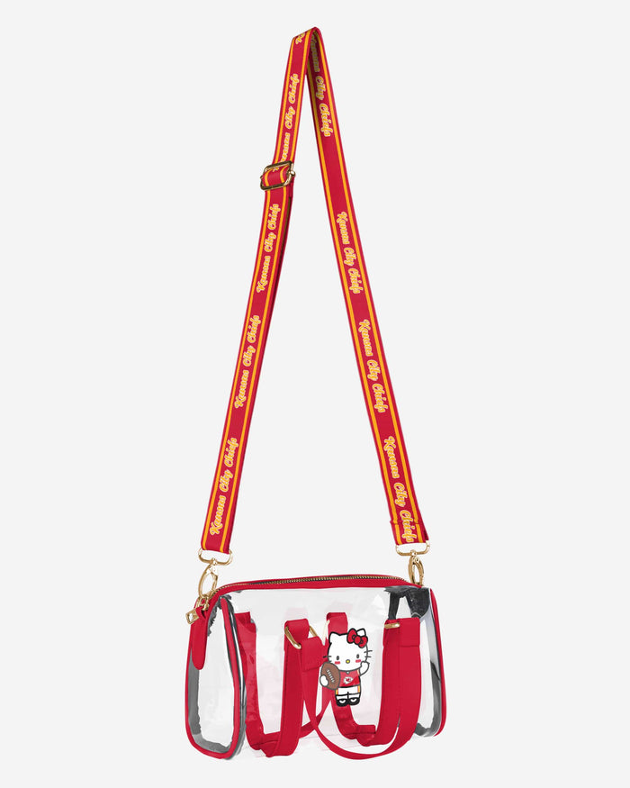Kansas City Chiefs Hello Kitty® Clear Barrel Bag FOCO - FOCO.com
