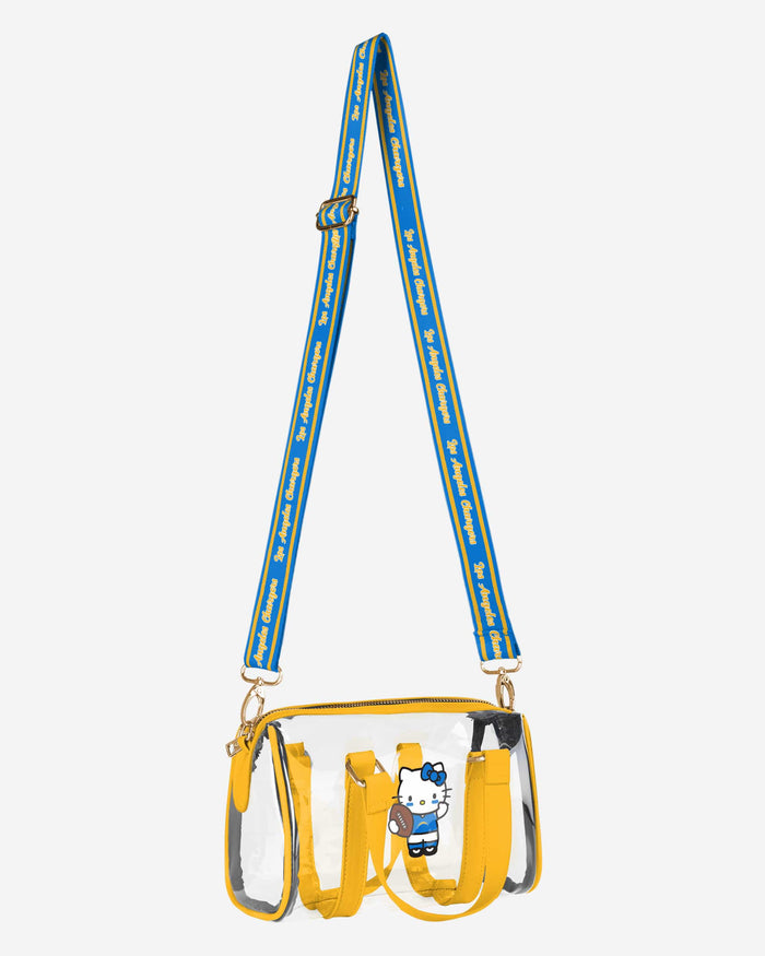 Los Angeles Chargers Hello Kitty® Clear Barrel Bag FOCO - FOCO.com