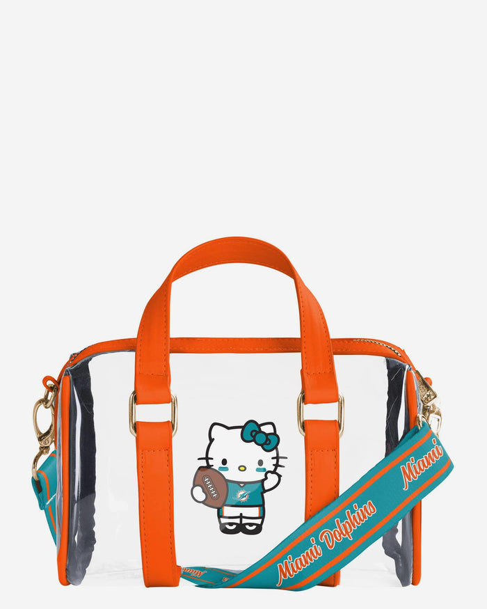 Miami Dolphins Hello Kitty® Clear Barrel Bag FOCO - FOCO.com