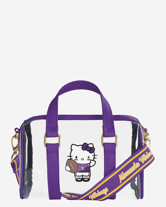 Minnesota Vikings Hello Kitty® Clear Barrel Bag FOCO - FOCO.com