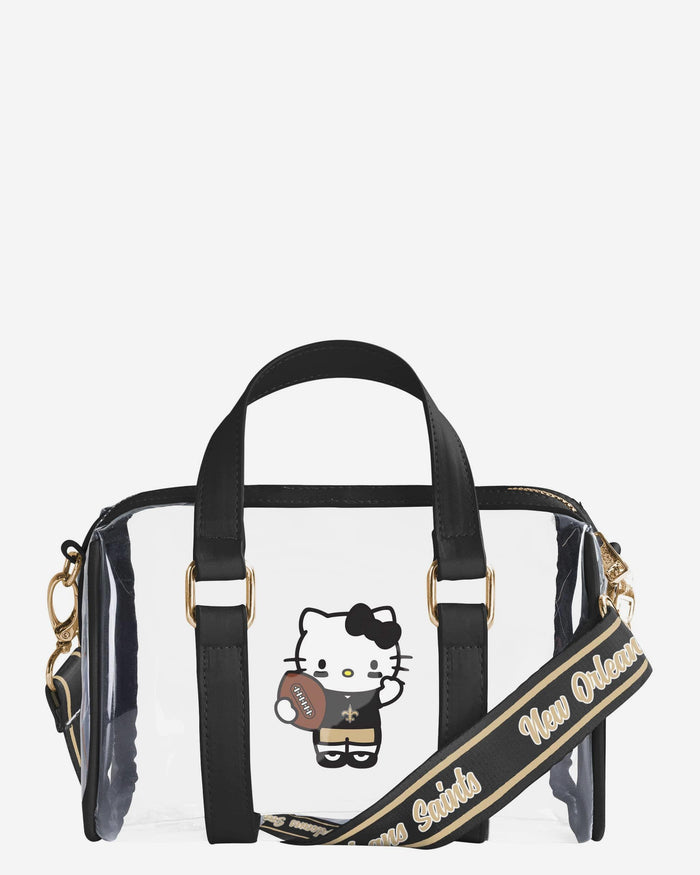 New Orleans Saints Hello Kitty® Clear Barrel Bag FOCO - FOCO.com
