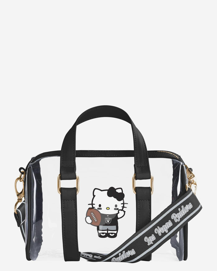 Las Vegas Raiders Hello Kitty® Clear Barrel Bag FOCO - FOCO.com