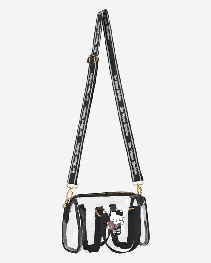 Las Vegas Raiders Hello Kitty® Clear Barrel Bag FOCO - FOCO.com