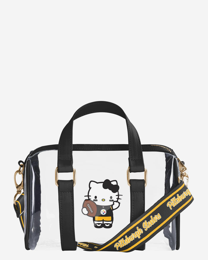 Pittsburgh Steelers Hello Kitty® Clear Barrel Bag FOCO - FOCO.com