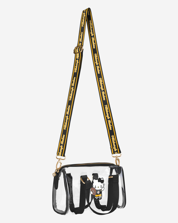 Pittsburgh Steelers Hello Kitty® Clear Barrel Bag FOCO - FOCO.com
