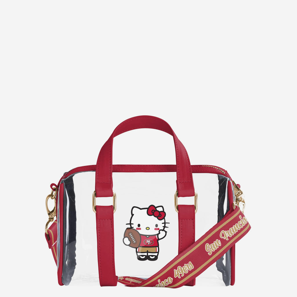 San Francisco 49ers Hello Kitty® Clear Barrel Bag FOCO - FOCO.com