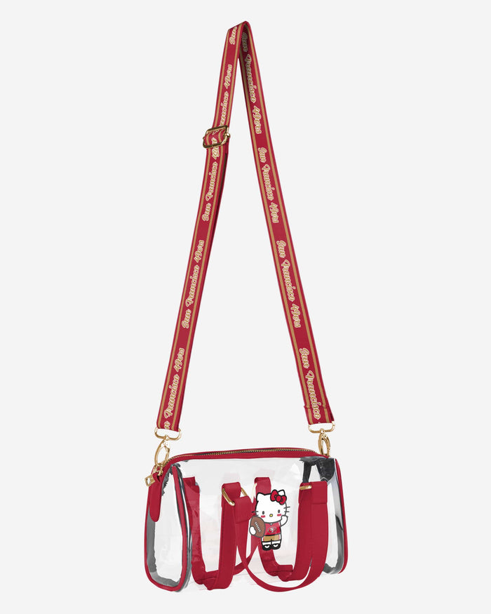 San Francisco 49ers Hello Kitty® Clear Barrel Bag FOCO - FOCO.com