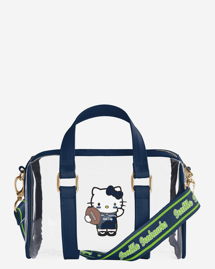 Seattle Seahawks Hello Kitty® Clear Barrel Bag FOCO - FOCO.com