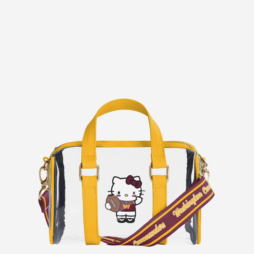 Washington Commanders Hello Kitty® Clear Barrel Bag FOCO - FOCO.com