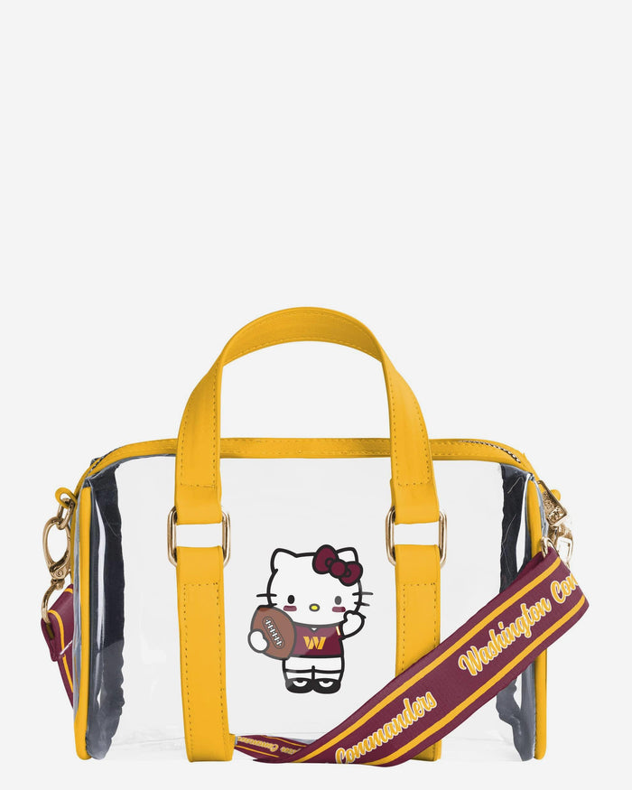 Washington Commanders Hello Kitty® Clear Barrel Bag FOCO - FOCO.com