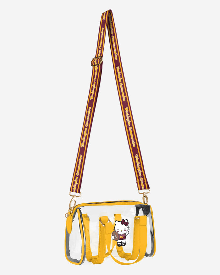 Washington Commanders Hello Kitty® Clear Barrel Bag FOCO - FOCO.com