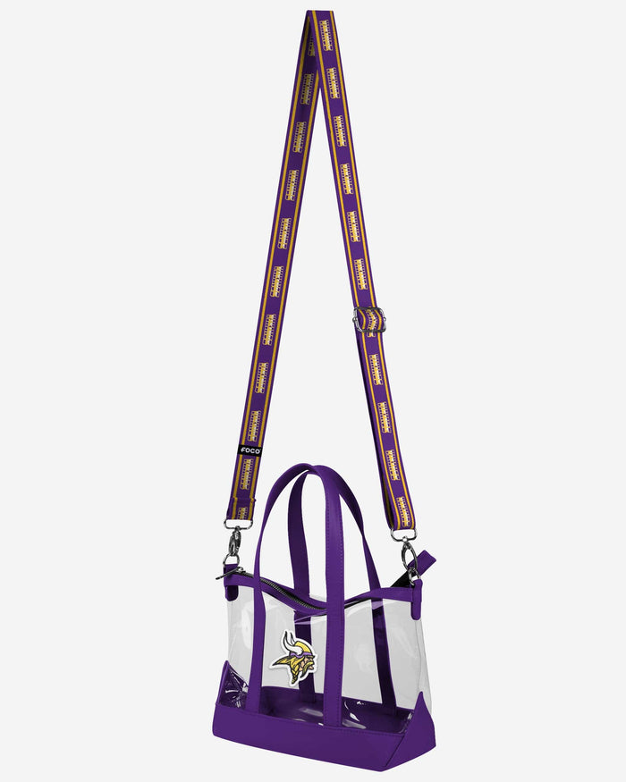 Minnesota Vikings Clear Crossbody Mini Tote Bag FOCO - FOCO.com