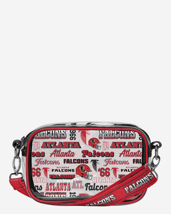 Atlanta Falcons Repeat Retro Print Clear Crossbody Bag FOCO - FOCO.com