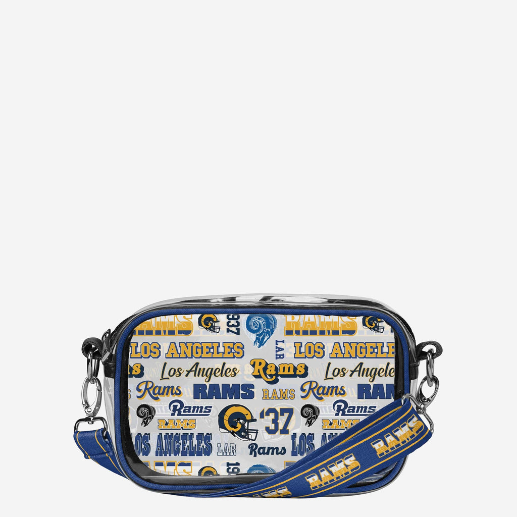 Los Angeles Rams Repeat Retro Print Clear Crossbody Bag FOCO - FOCO.com