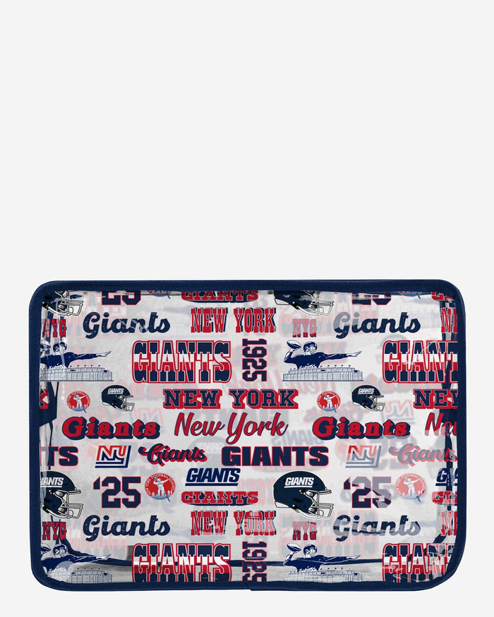 New York Giants Repeat Retro Print Clear Cosmetic Bag FOCO - FOCO.com