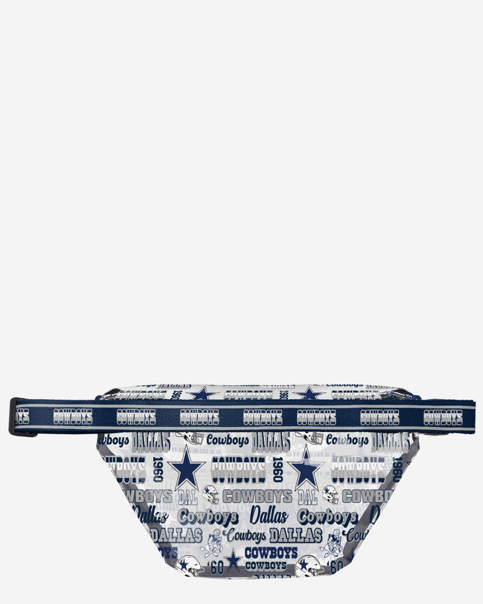 Dallas Cowboys Repeat Retro Print Clear Fanny Pack FOCO - FOCO.com