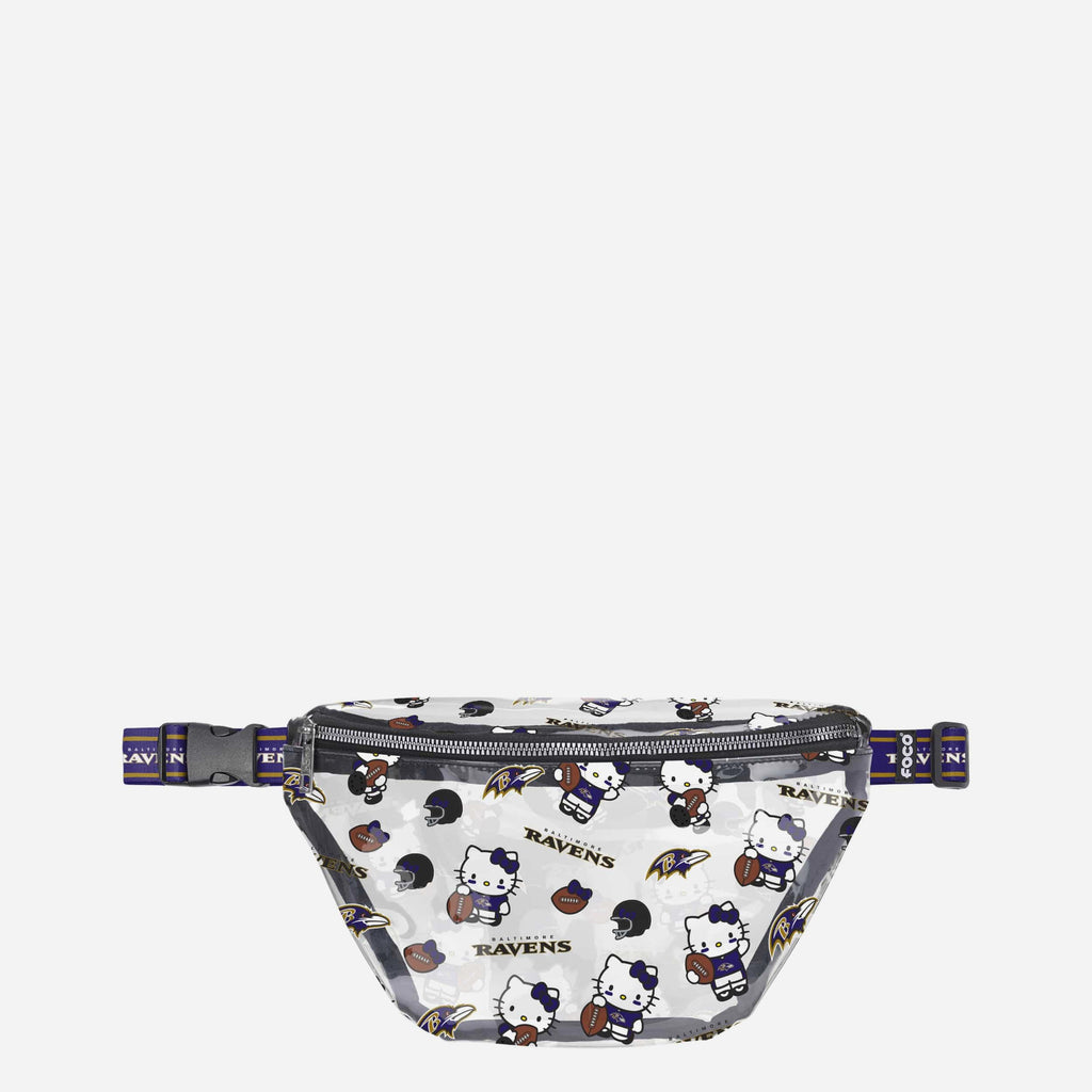 Baltimore Ravens Hello Kitty® Clear Fanny Pack FOCO - FOCO.com