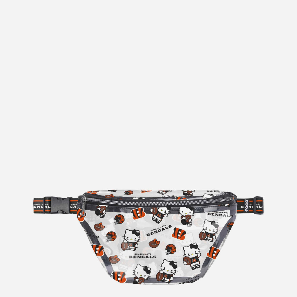 Cincinnati Bengals Hello Kitty® Clear Fanny Pack FOCO - FOCO.com