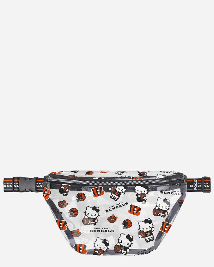 Cincinnati Bengals Hello Kitty® Clear Fanny Pack FOCO - FOCO.com