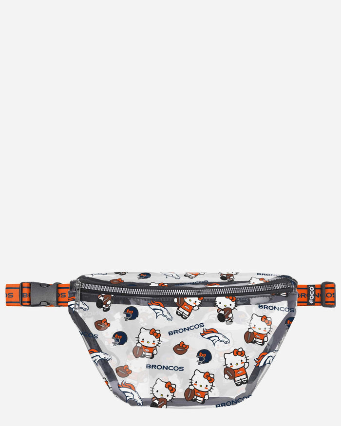 Denver Broncos Hello Kitty® Clear Fanny Pack FOCO - FOCO.com