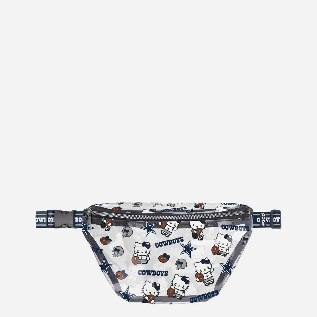 Dallas Cowboys Hello Kitty® Clear Fanny Pack FOCO - FOCO.com