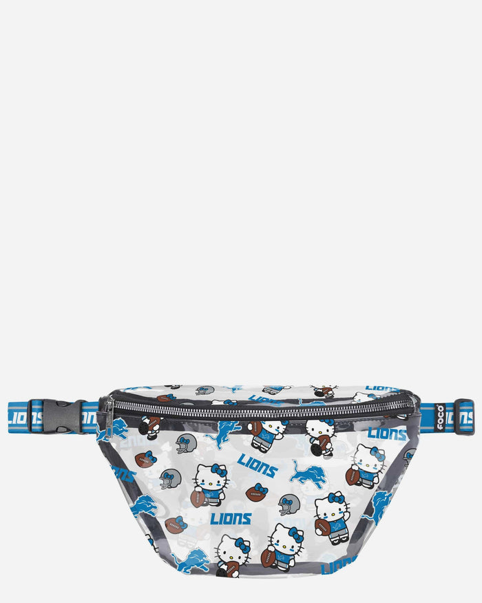 Detroit Lions Hello Kitty® Clear Fanny Pack FOCO - FOCO.com