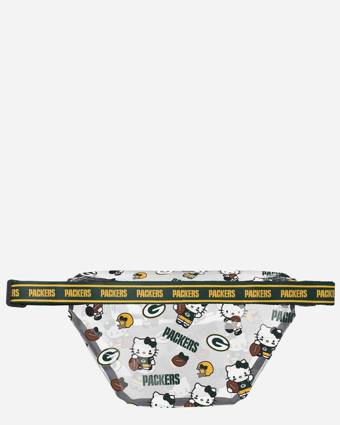 Green Bay Packers Hello Kitty® Clear Fanny Pack FOCO - FOCO.com