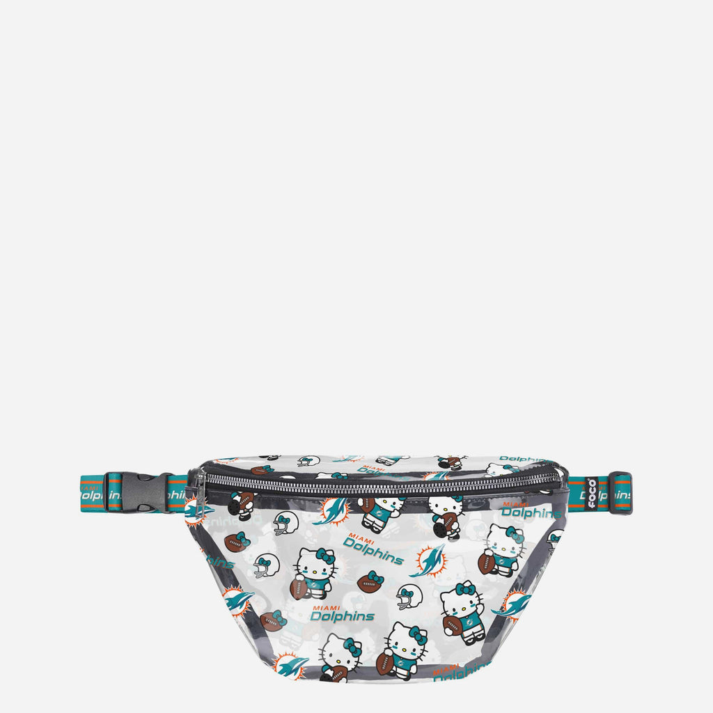 Miami Dolphins Hello Kitty® Clear Fanny Pack FOCO - FOCO.com