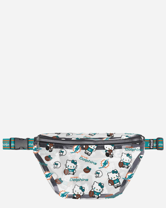 Miami Dolphins Hello Kitty® Clear Fanny Pack FOCO - FOCO.com