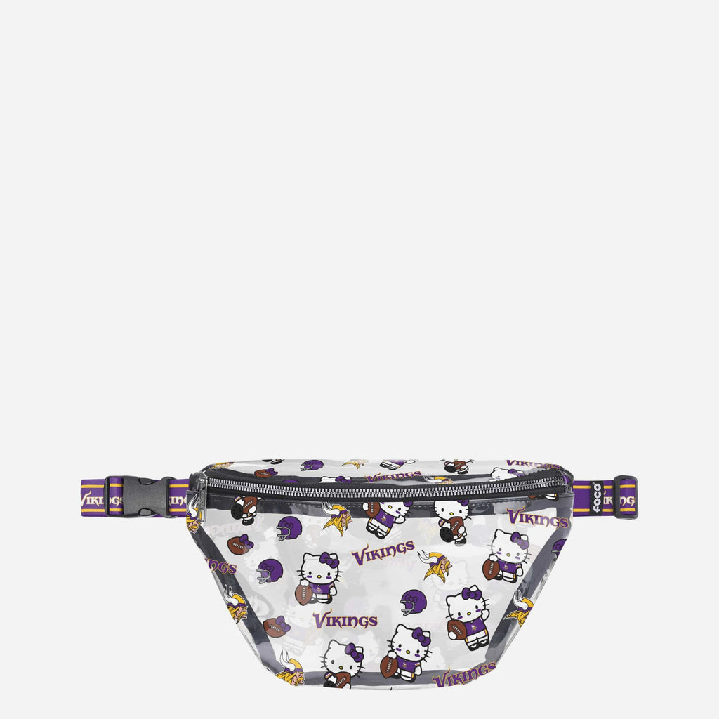 Minnesota Vikings Hello Kitty® Clear Fanny Pack FOCO - FOCO.com
