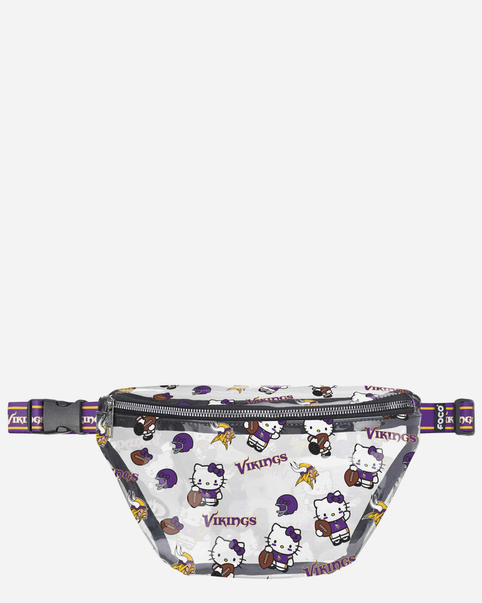 Minnesota Vikings Hello Kitty® Clear Fanny Pack FOCO - FOCO.com