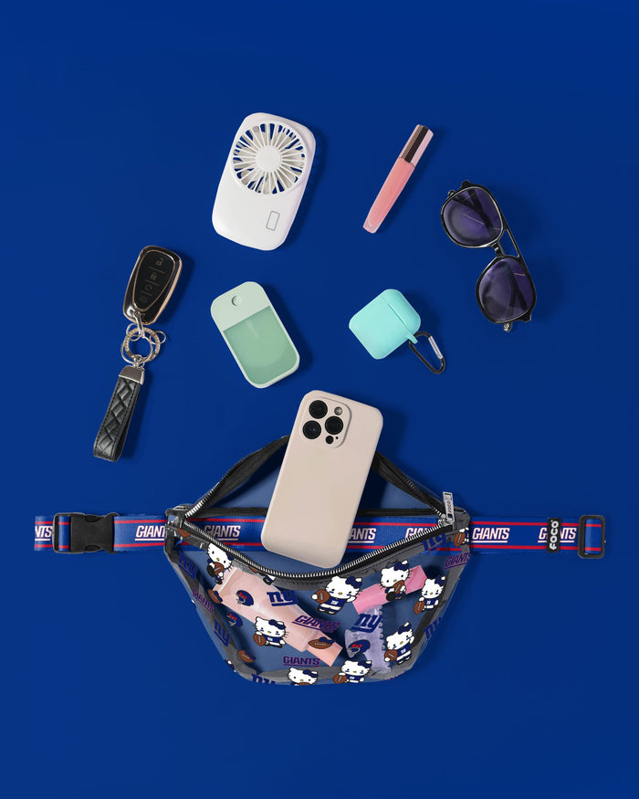 New York Giants Hello Kitty® Clear Fanny Pack FOCO - FOCO.com