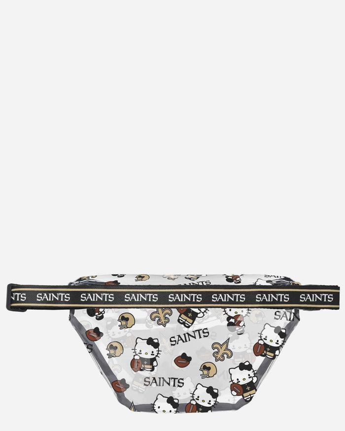 New Orleans Saints Hello Kitty® Clear Fanny Pack FOCO - FOCO.com