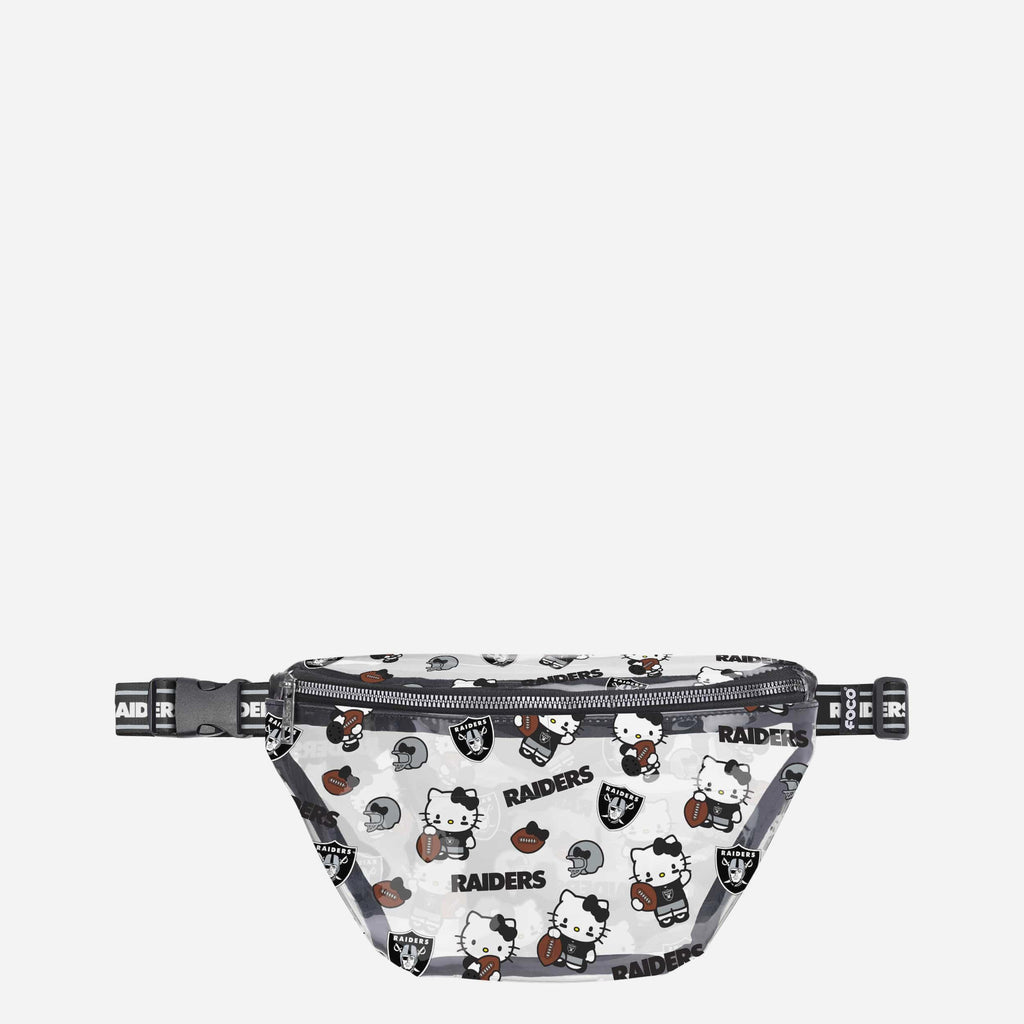 Las Vegas Raiders Hello Kitty® Clear Fanny Pack FOCO - FOCO.com