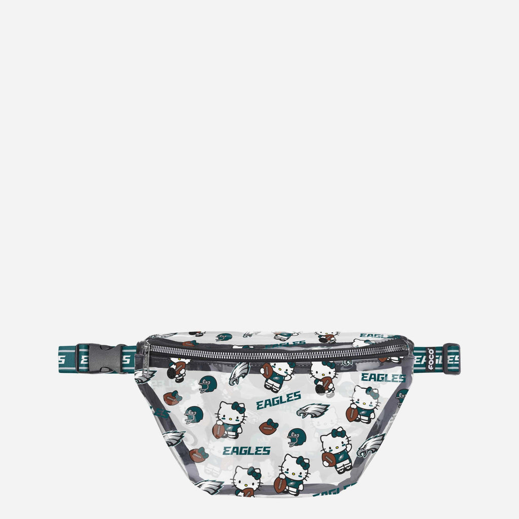 Philadelphia Eagles Hello Kitty® Clear Fanny Pack FOCO - FOCO.com
