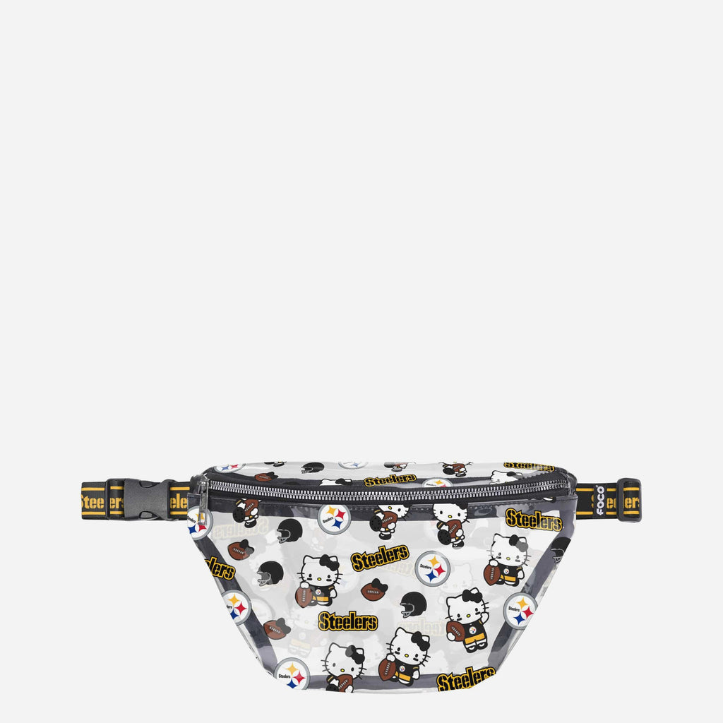 Pittsburgh Steelers Hello Kitty® Clear Fanny Pack FOCO - FOCO.com