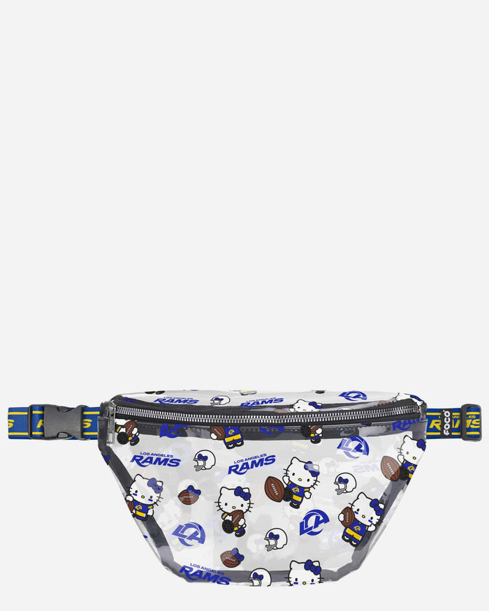 Los Angeles Rams Hello Kitty® Clear Fanny Pack FOCO - FOCO.com
