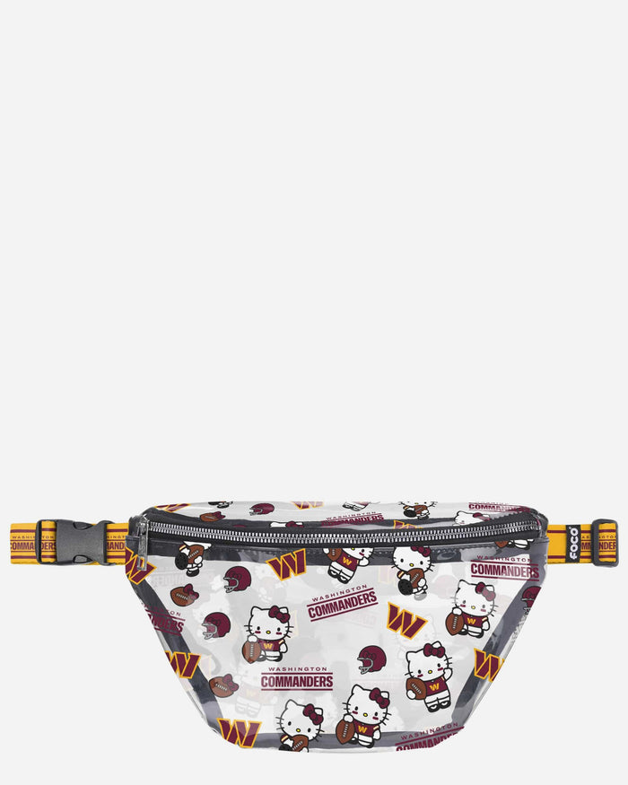 Washington Commanders Hello Kitty® Clear Fanny Pack FOCO - FOCO.com