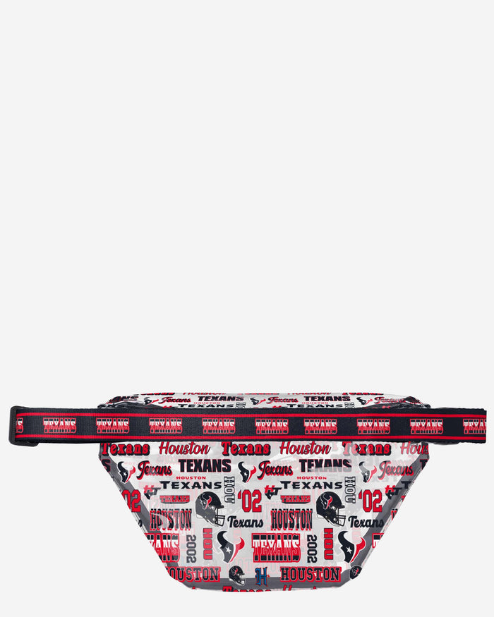 Houston Texans Repeat Retro Print Clear Fanny Pack FOCO - FOCO.com