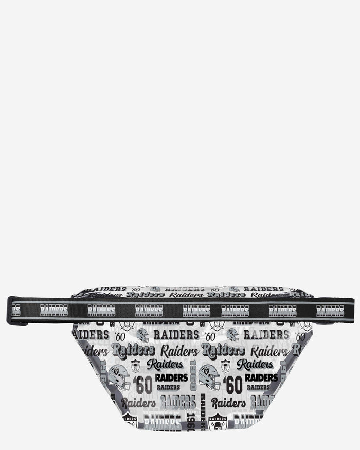 Las Vegas Raiders Repeat Retro Print Clear Fanny Pack FOCO - FOCO.com