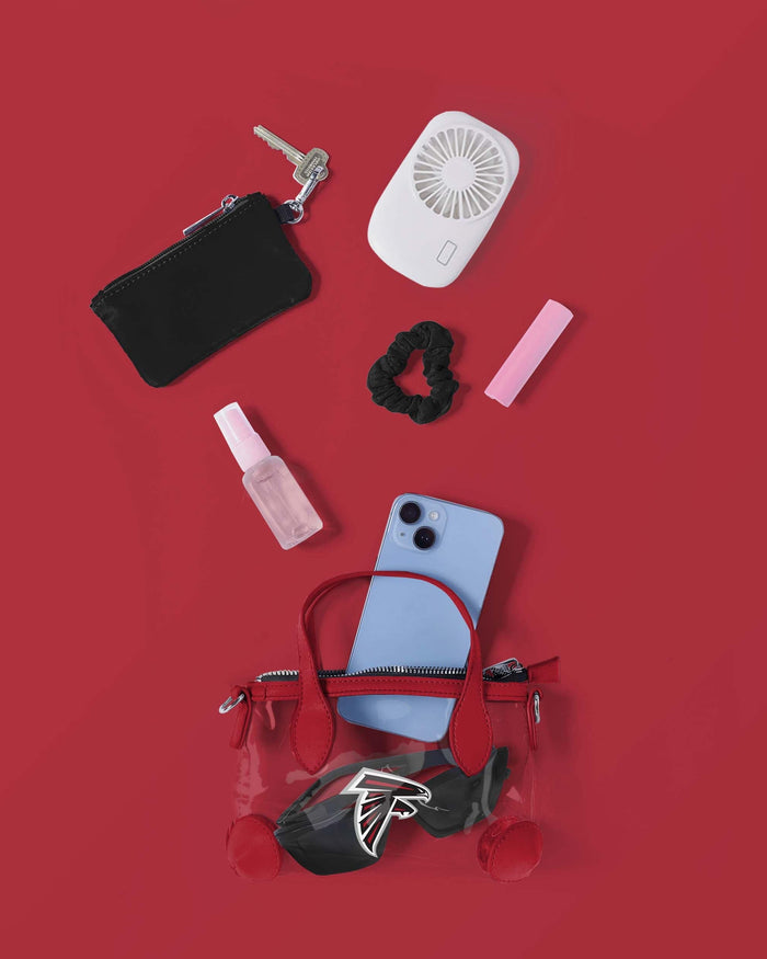 Atlanta Falcons Big Logo Clear Crossbody Mini Purse FOCO - FOCO.com