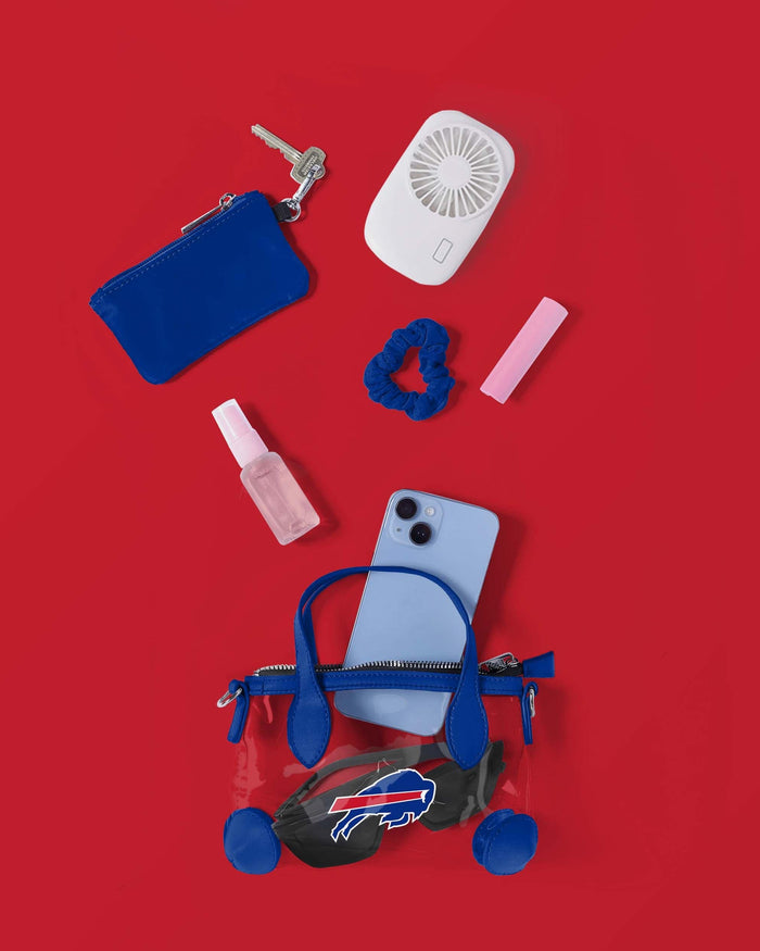 Buffalo Bills Big Logo Clear Crossbody Mini Purse FOCO - FOCO.com